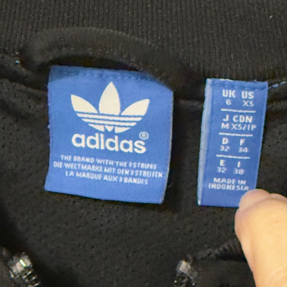 Adidas Black Jacket with White Accents - Picture 3 of 7
